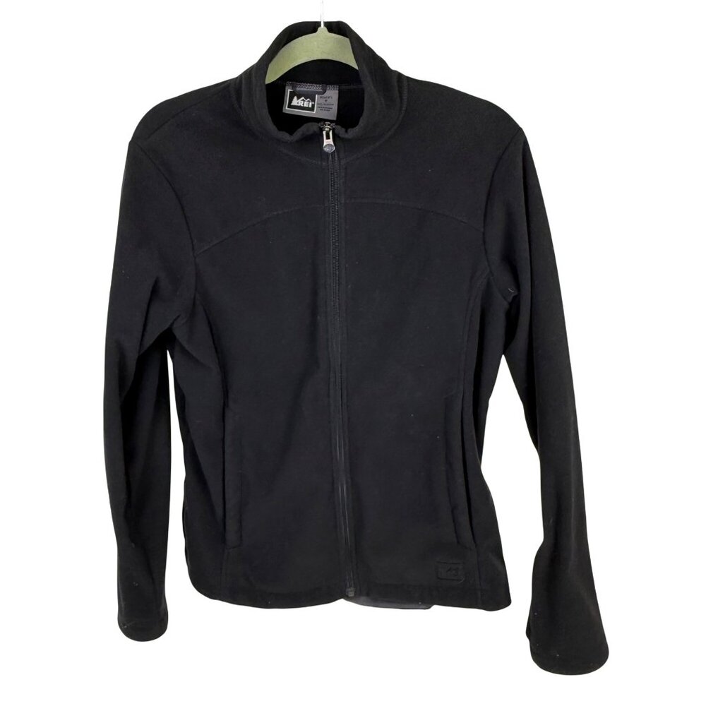 REI Women's Full-Zip Fleece Jacket Black Size M